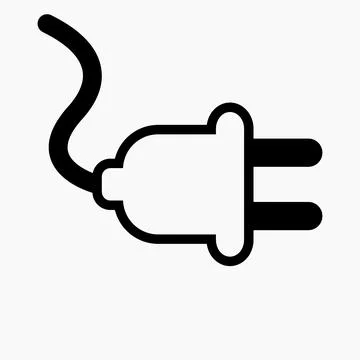 New Electrical Plug icon vector. Stock Illustration