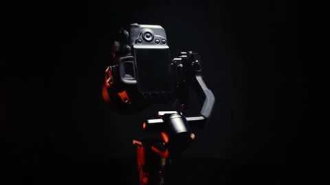 New electronic gyroscopic stabilizer for small 스톡 동영상 330339623
