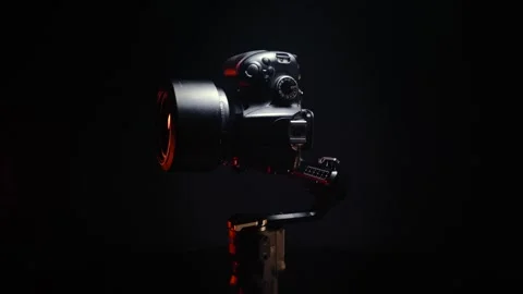 New electronic gyroscopic stabilizer for small 스톡 동영상 330339625