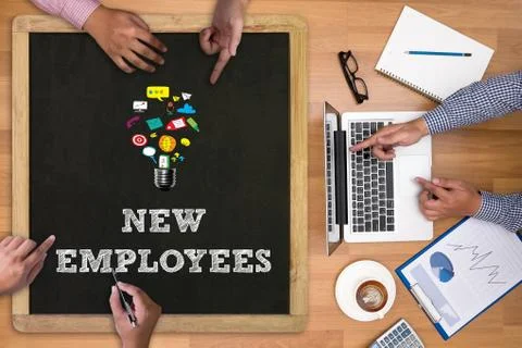 NEW EMPLOYEES Stock Photos