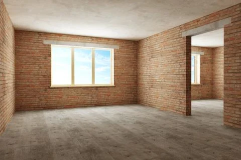 New empty room Stock Illustration
