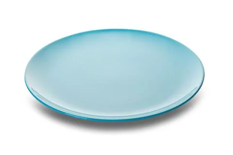 New empty round plate Stock Photos