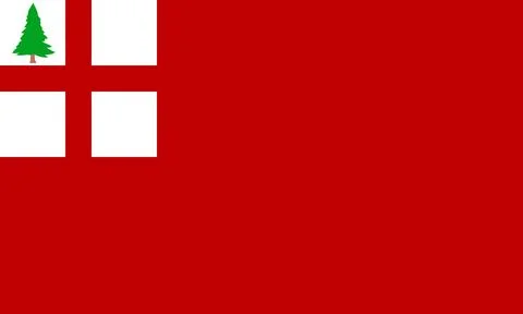 New England combo flag Illustrazione stock