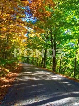 New England Country Road Stock Photos