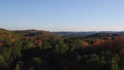 New England Fall Foliage At Sunset Stock Footage 330066380