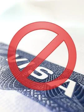New entry rules, Trump tariffs, US entry ban, work visas to America, US against Stock Photos