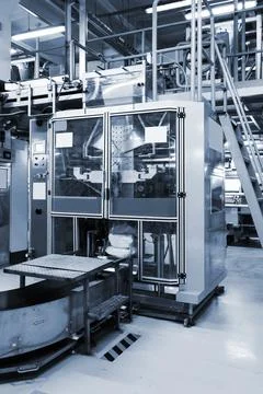 New equipment for packaging Stock Photos