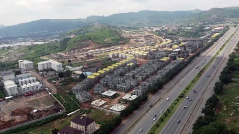 New estate construction Stock Footage 203633196