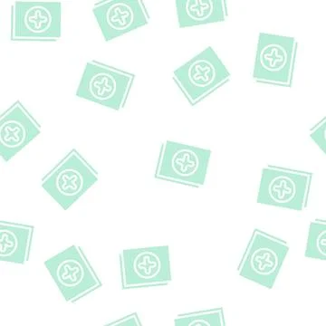 New file glyph vector seamless pattern Stock Illustration