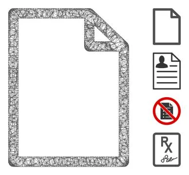 New File Web Vector Mesh Illustration Stock Illustration
