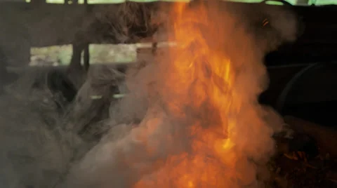 New Fire Blacksmith Shop Red Blaze Stock Footage 67871667