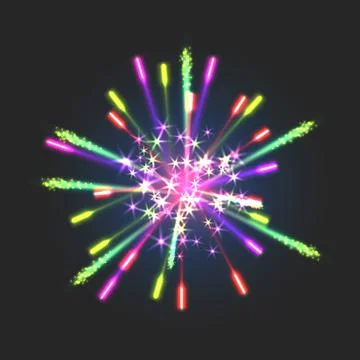 New firework sign Illustrazione stock