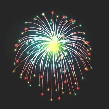New firework sign Illustrazione stock