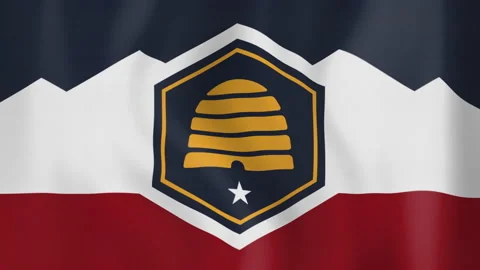 New Flag of the State of Utah 2024 Stock-Footage 285097262