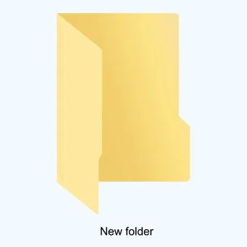 New Folder Icon Illustrazione stock