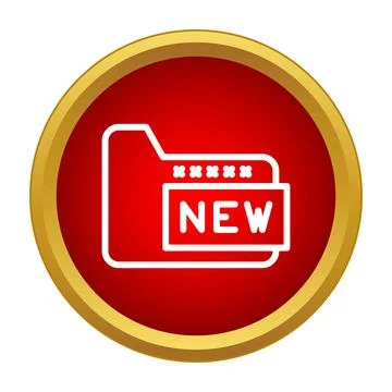 New folder icon indicating creation and digital storage イラスト素材
