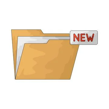 New Folder illustration Illustrazione stock