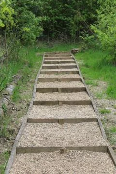 New footpath steps Stock Photos