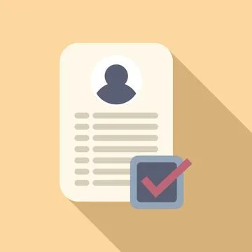 New form paper icon flat vector. Form device computer イラスト素材