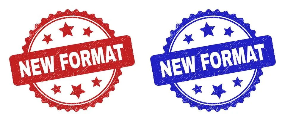 NEW FORMAT Rosette Seals Using Rubber Style 스톡 일러스트