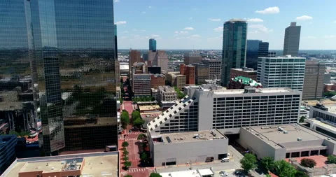 The new Fort Worth skyline Stock Footage 201431844