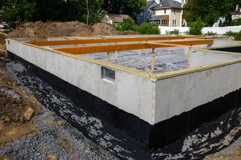 New foundation for the house Stock Photos
