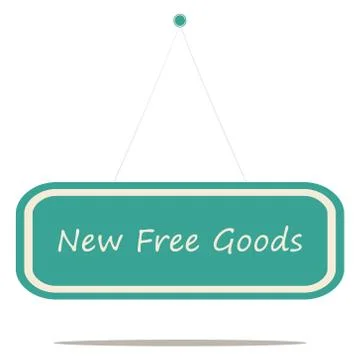 New free goods Illustrazione stock
