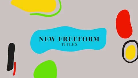 New Freefrom Titles 스톡 After Effects