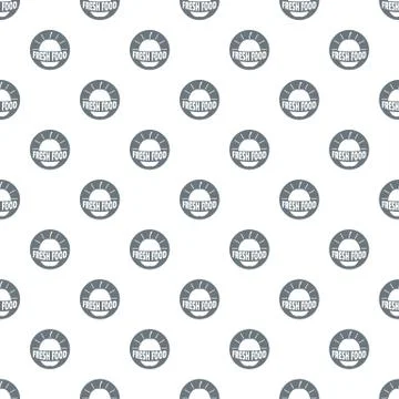 New fresh food pattern vector seamless Illustrazione stock