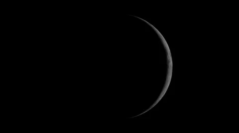 New to full Moon phasing Stock Footage