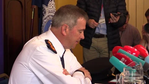 New Garda chief attempts to quash concerns over links to British intelligence Stock Footage 148656938
