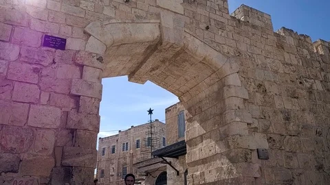 New Gate 2 - Jerusalem Vídeos de archivo 90871263