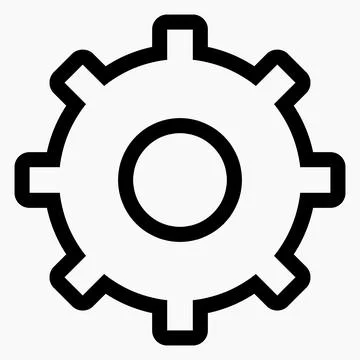 New gear setting icon vector. Stock Illustration