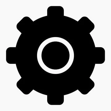 New gear setting icon vector. Stock Illustration