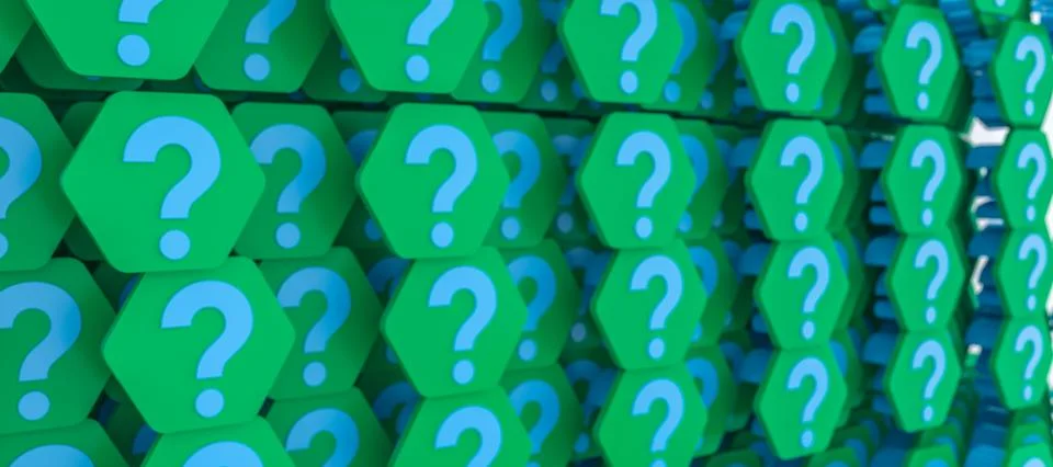 New gen question mark Stock Photos