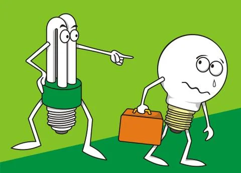 New generation light bulb Stock Illustration