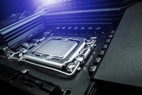 New Generation Modern Computer Processors CPU Stock Photos