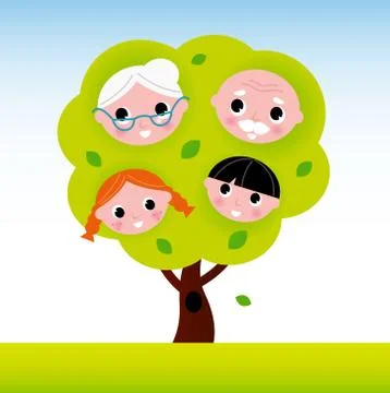 New generation tree, green Stock Illustration
