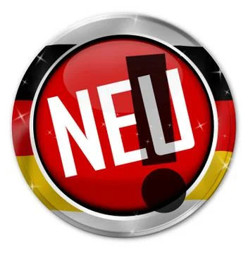 New german language Stock Illustration