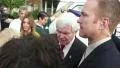 New Gingrich Greets New Media And Comments About Nuclear Proliferation HD Footage