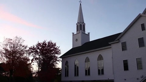 NEW GLASGOW, CANADA - St. Andrew's Presbyterian Church Stock Footage 71242026