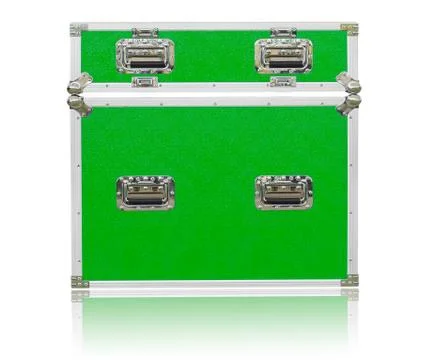 New green toolbox with shadow Stock Photos