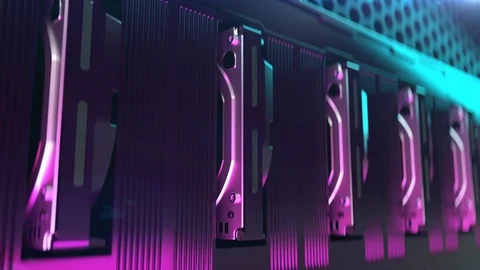 New hard drives being installed into server. Inserting or replacing HDDs Vídeo Stock 121724713