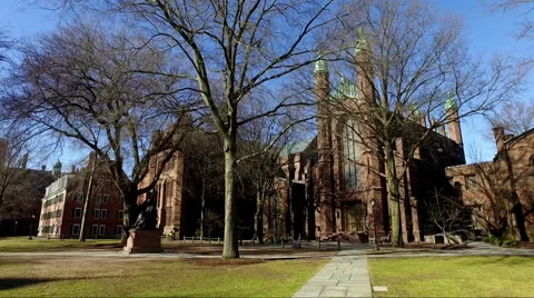 NEW HAVEN, CT - 2016: Yale Campus Stock Footage