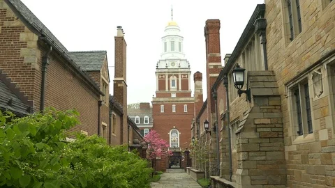 NEW HAVEN, CT - May, 2016: Yale Campus Stock Footage 72848524