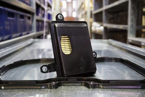 New high quality filter element for modern car automatic transmissions. Foto stock