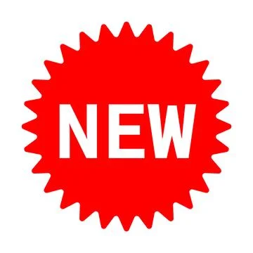 NEW highlighted label icon. Vector. Stock Illustration