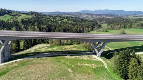 New highway in Poland Stock Footage 168942191