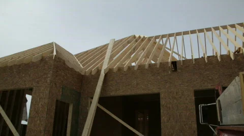 New Home Being Built 스톡 동영상 671114