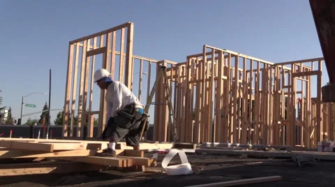 New home building progress Stock Footage 31578171